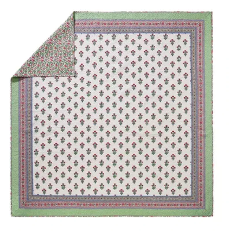 Serena Reversible Cotton Quilt Set