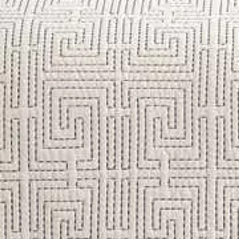 Greek Key 3-Piece Cotton Quilt Set