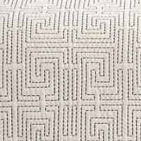 Greek Key 3-Piece Cotton Quilt Set