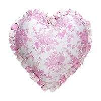 Heart Shaped Toile Pillow
