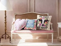 Heart Shaped Toile Pillow