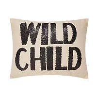 Wild Child Sequined Pillow