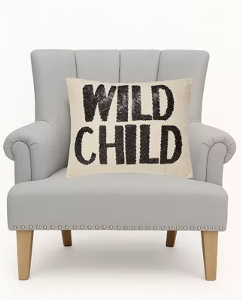 Wild Child Sequined Pillow