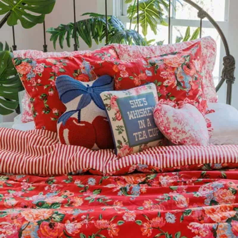 Cherries Wool Hook Pillow