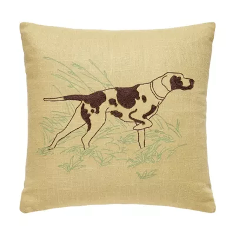 Camp Wandawega Pointer Chainstitched Pillow