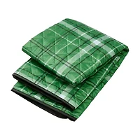 Camp Wandawega Scout Plaid Outdoor Throw Blanket with Tote