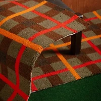 Camp Wandawega Lodge Plaid Wool Hook Rug