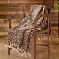 Leopard Throw with Fringe