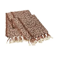 Leopard Throw with Fringe