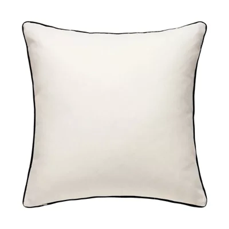 Greek Key Embroidered Pillow