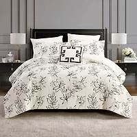 Greek Key Embroidered Pillow