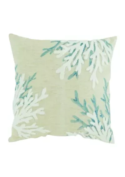 Coral Multi Throw Pillow