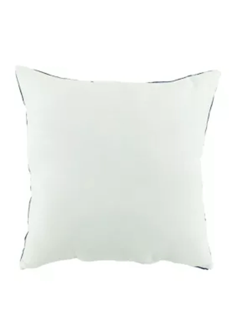 Embroidered Starfish Pillow