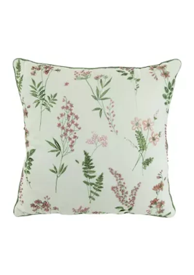 Fresh Picked Floral Throw Pillow