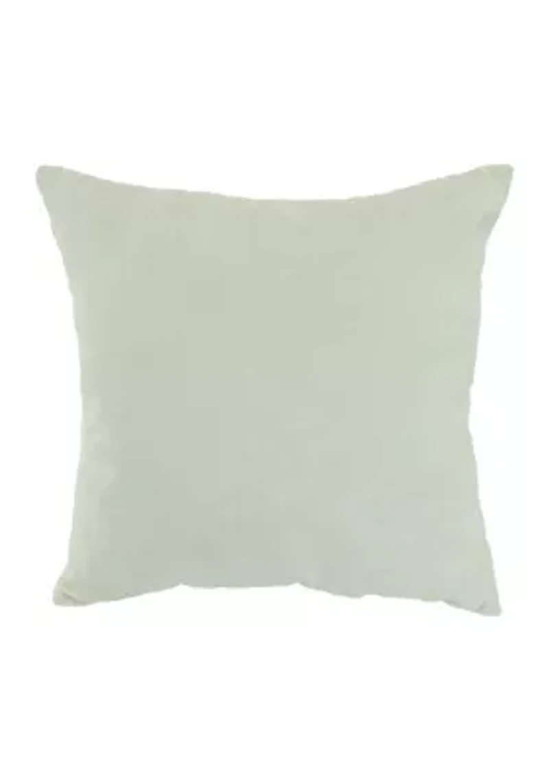 Hello Spring Wreath Throw Pillow