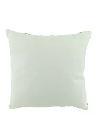 Embroidered Coral Pillow