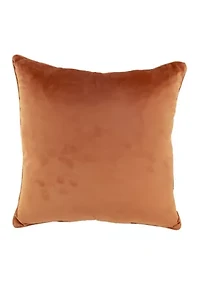 Blue Pumpkin Sunflower Throw Pillow