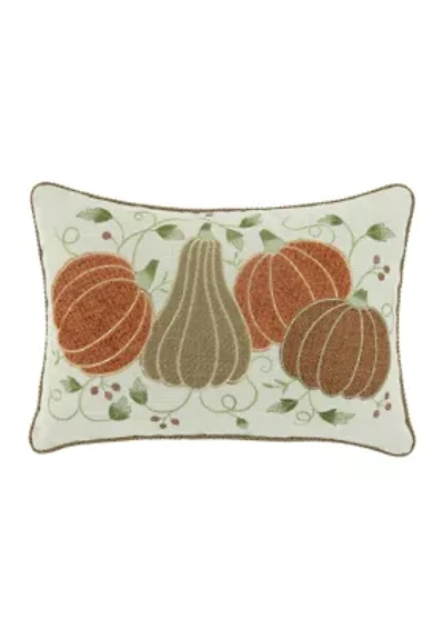 Pumpkin Patch Vines Throw Pillow