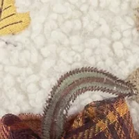Harvest Pumpkins Sherpa Throw Pillow