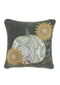 Midnight Fall Pumpkin Decorative Throw Pillow