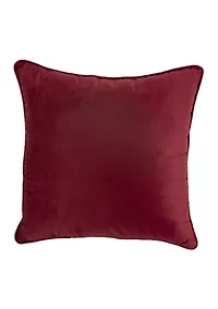 Poinsettia Wreath Pillow