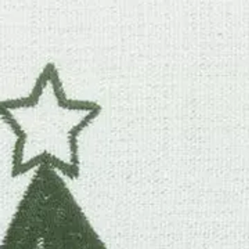 Stitched Holiday Tree Pillow