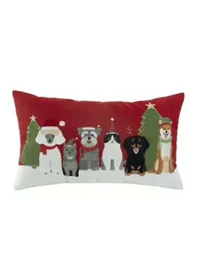 Holiday Dog & Cat Pillow 
