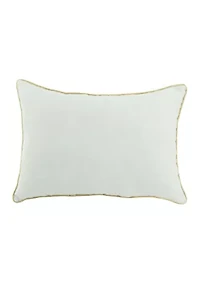 Gold Stitched Tree Sketch Pillow