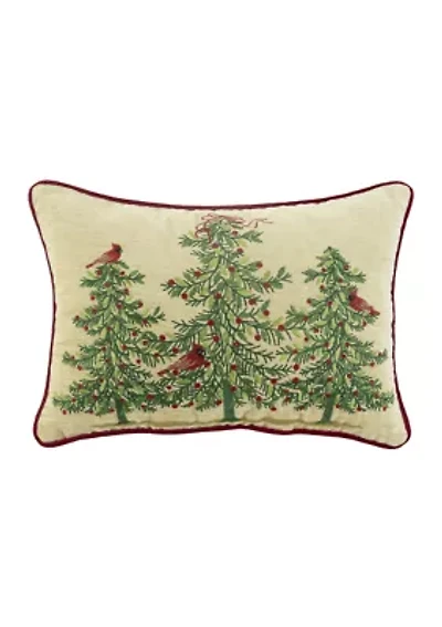 Merry Pines Throw Pillow