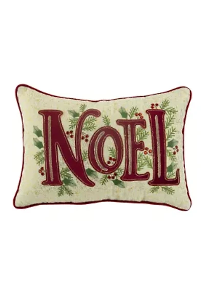 Noel Holly Throw Pillow
