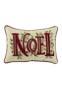 Noel Holly Throw Pillow