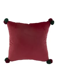 Holiday Stripe Throw Pillow