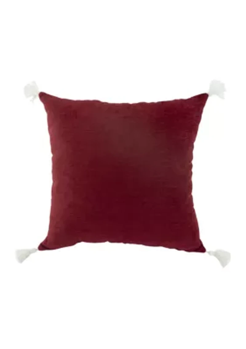 Crystal Snowflake Throw Pillow