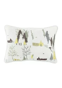 Christmas Village Throw Pillow