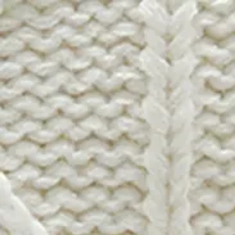 Cable Knit Cream Decorative Pillow