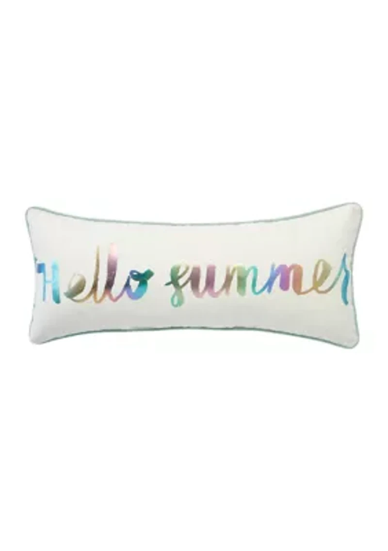 Hello Summer Decorative Pillow