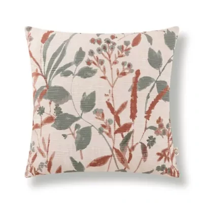 Tani Watercolor Botanical 100% Cotton Decorative Pillow
