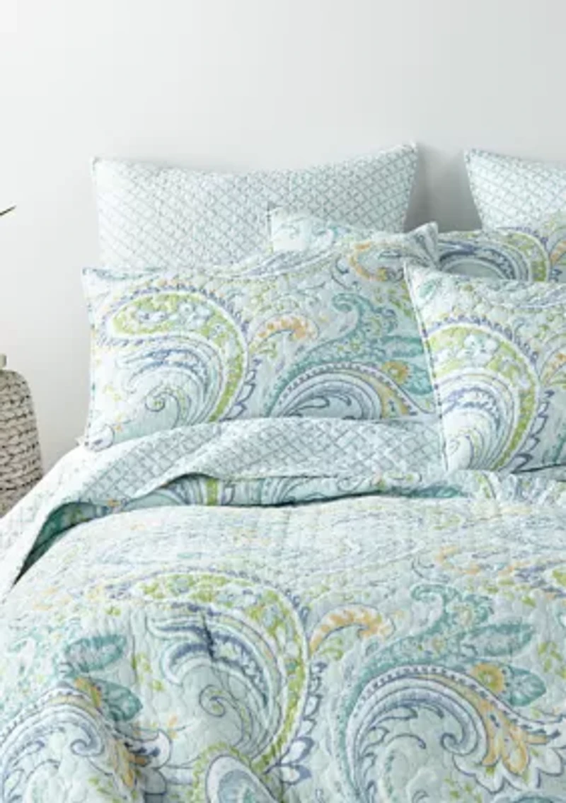 Cortona Paisley Quilt Set