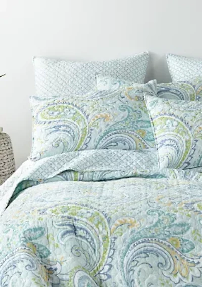 Cortona Paisley Quilt Set