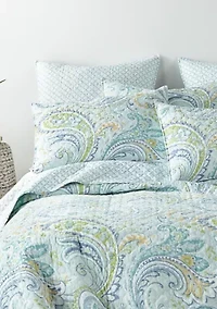 Cortona Paisley Quilt Set
