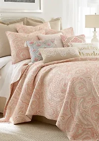 Spruce Coral Quilt Set