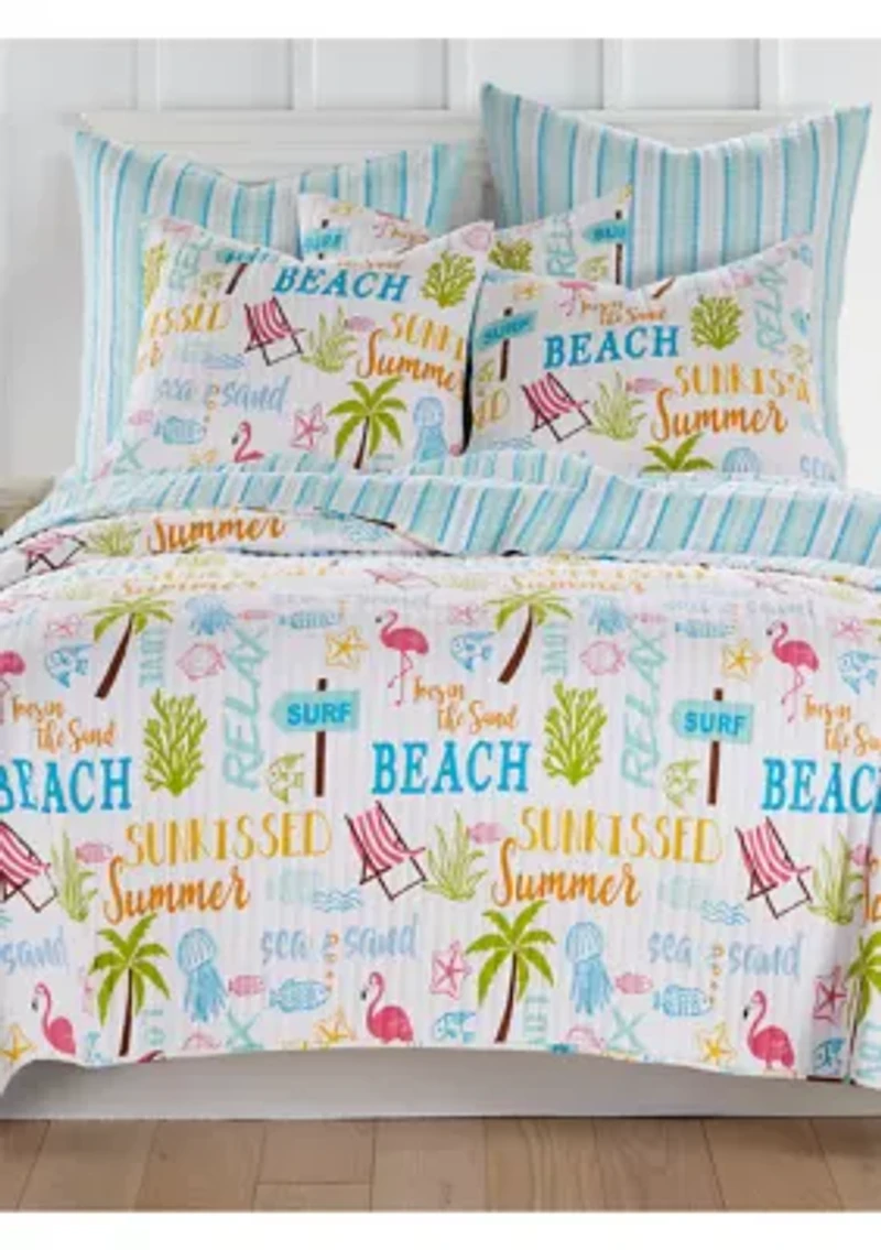 Beach Days Quilt Set