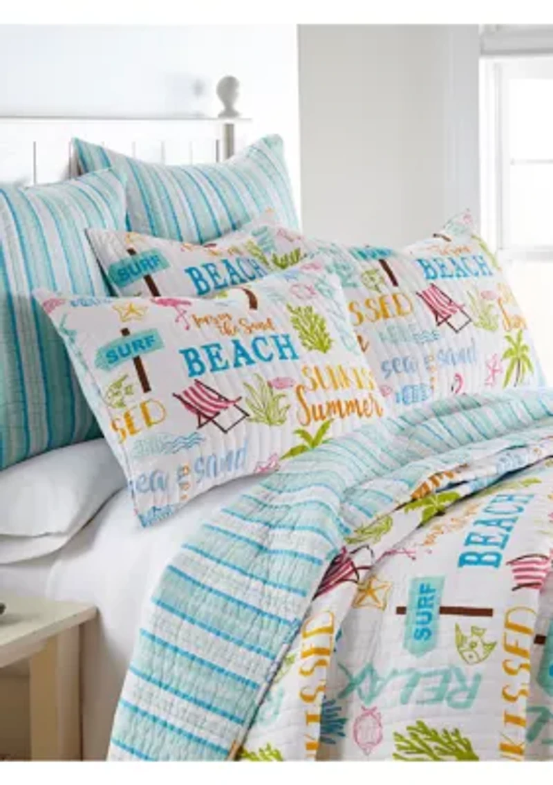 Beach Days Quilt Set