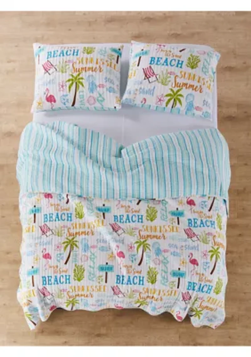 Beach Days Quilt Set