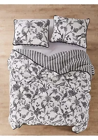Tanzie Black Quilt Set