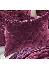 BH Ellora Plum Velvet Sham