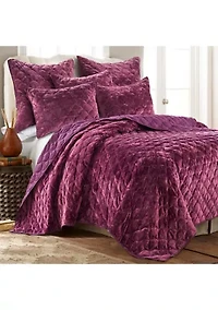 BH Ellora Plum Velvet Sham