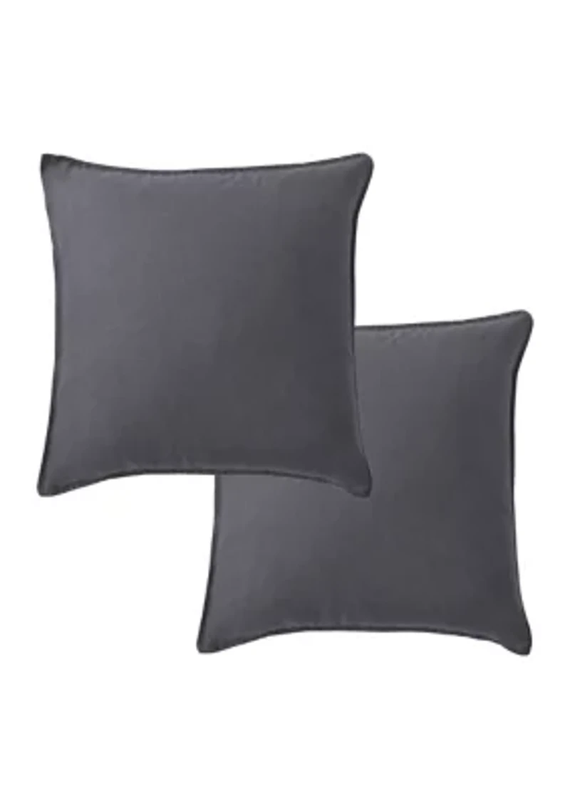 Washed Linen Square Pillow 20x20- set of 2 no inner