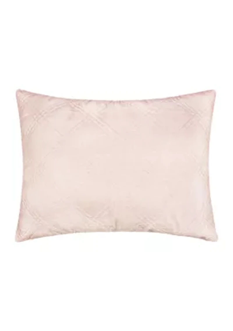 Washed Linen Quilted Sham w/Flange