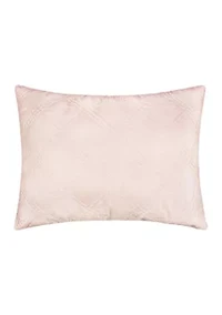 Washed Linen Quilted Sham w/Flange